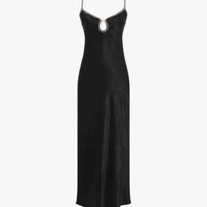 NWT Rumored Diamond Maxi Jeweled Black Dress